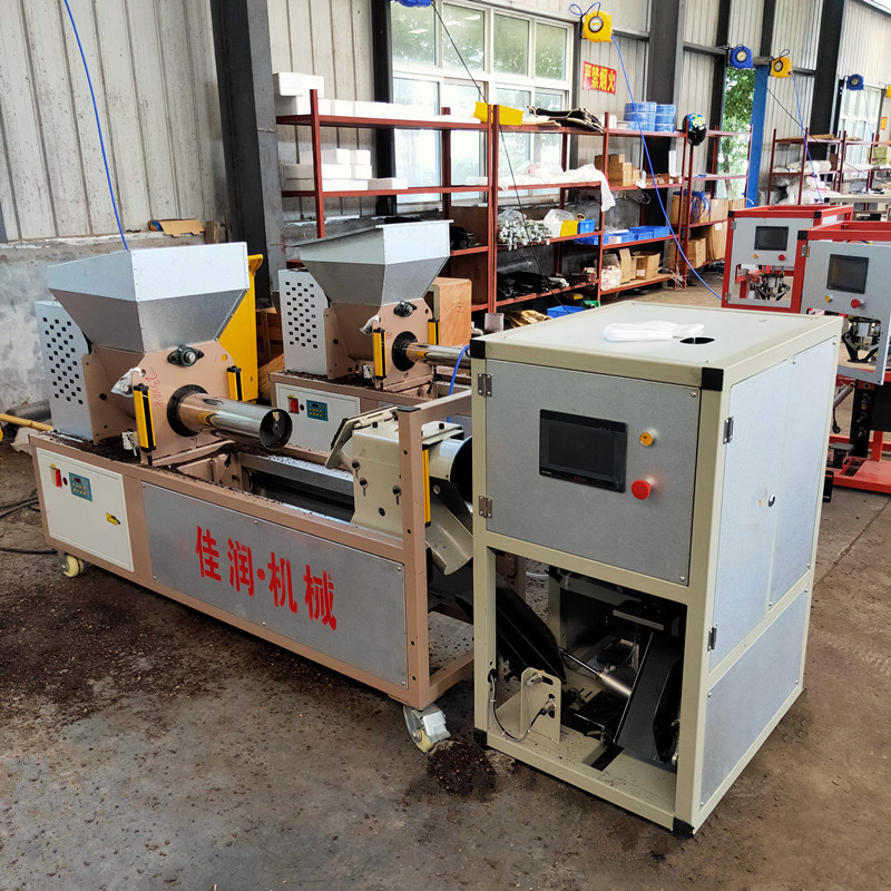 食用菌装扎一体机香菇平菇木耳程控回旋光幕感应装袋机自动扎口机