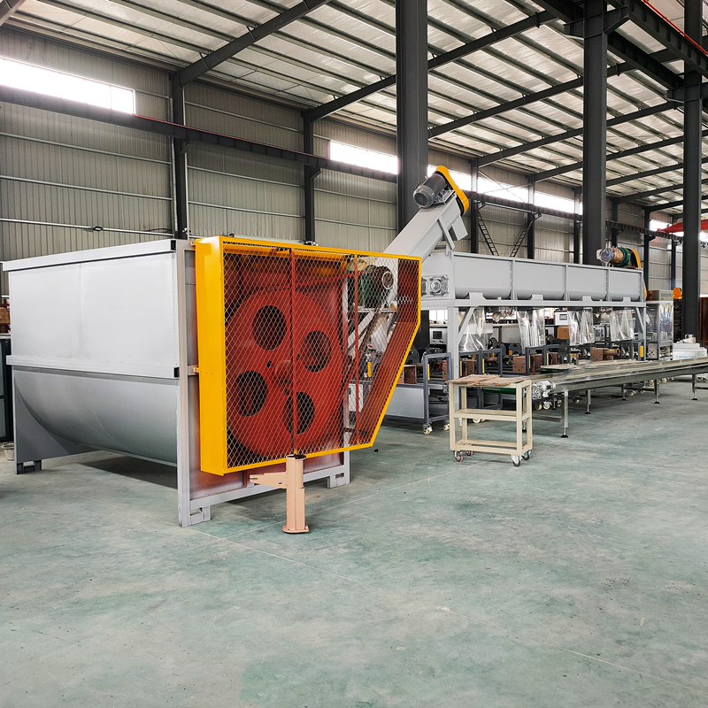 食用菌自动化生产流水线香菇木耳平菇菌棒装扎一体机提升机装袋窝口