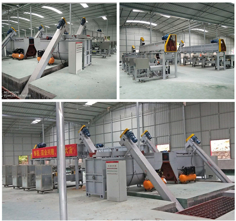 食用菌自动化生产拌料上料多工位装袋扎口菌棒输送流水线